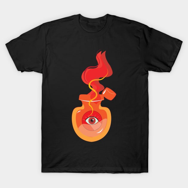 Orange Witch Eye T-Shirt by emma17